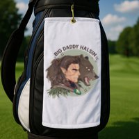 Retro Daddy Halsin The Druid Halsin Video Games BaldurS Gate 3 Golf Towel