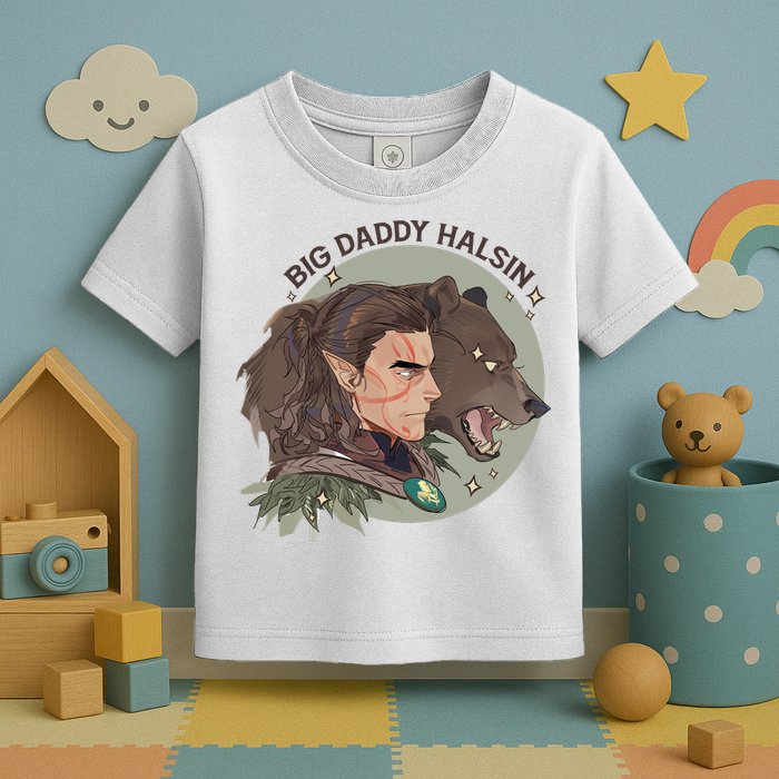 Retro Daddy Halsin The Druid Halsin Video Games BaldurS Gate 3 Toddler T-Shirt