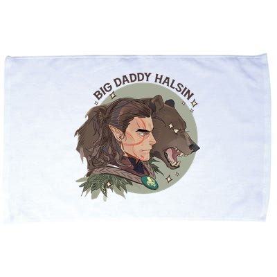Retro Daddy Halsin The Druid Halsin Video Games BaldurS Gate 3 Microfiber Hand Towel