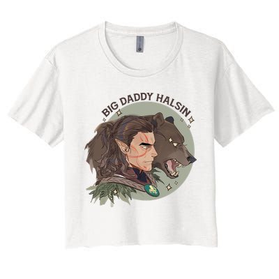 Retro Daddy Halsin The Druid Halsin Video Games BaldurS Gate 3 Crop Top