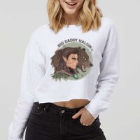 Retro Daddy Halsin The Druid Halsin Video Games BaldurS Gate 3 Cropped Pullover Crew