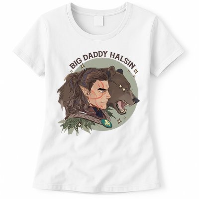 Retro Daddy Halsin The Druid Halsin Video Games BaldurS Gate 3 Womens T-Shirt