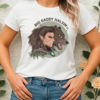 Retro Daddy Halsin The Druid Halsin Video Games BaldurS Gate 3 Womens T-Shirt
