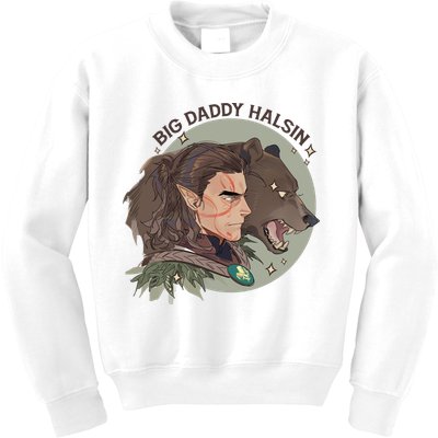 Retro Daddy Halsin The Druid Halsin Video Games BaldurS Gate 3 Kids Sweatshirt
