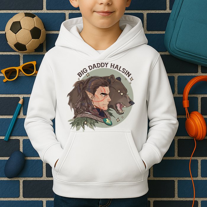 Retro Daddy Halsin The Druid Halsin Video Games BaldurS Gate 3 Kids Hoodie