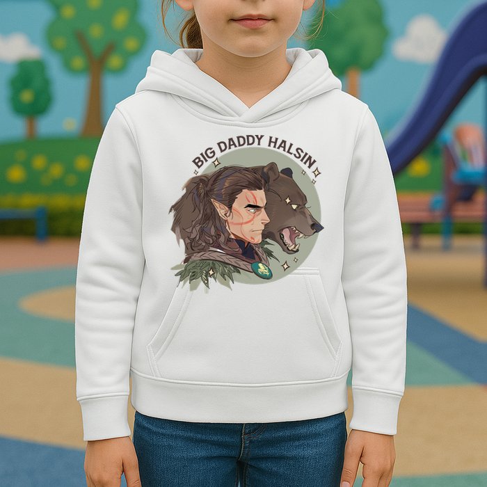 Retro Daddy Halsin The Druid Halsin Video Games BaldurS Gate 3 Kids Hoodie
