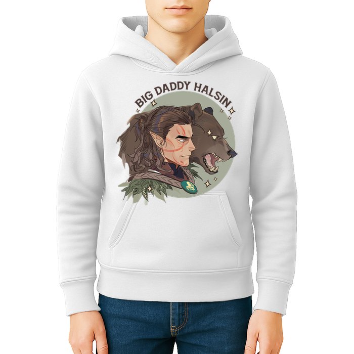 Retro Daddy Halsin The Druid Halsin Video Games BaldurS Gate 3 Kids Hoodie