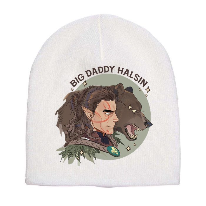 Retro Daddy Halsin The Druid Halsin Video Games BaldurS Gate 3 Short Acrylic Beanie