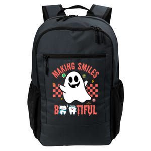 Retro Dental Halloween Making Smiles Bootiful Trick Or Th Funny Gift Daily Commute Backpack