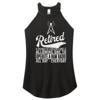 Retired Definition Ham Radio Retirement Plan Amateur Radio Women’s Perfect Tri Rocker Tank