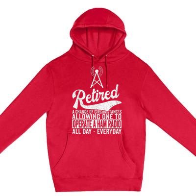 Retired Definition Ham Radio Retirement Plan Amateur Radio Premium Pullover Hoodie