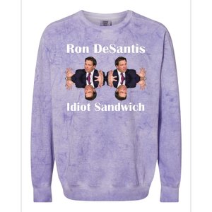 Ron Desantis Idiot Sandwich Florida Governor Colorblast Crewneck Sweatshirt