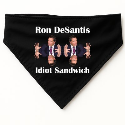 Ron Desantis Idiot Sandwich Florida Governor USA-Made Doggie Bandana