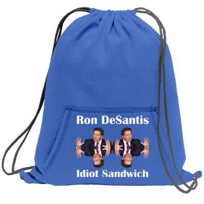 Ron Desantis Idiot Sandwich Florida Governor Sweatshirt Cinch Pack Bag