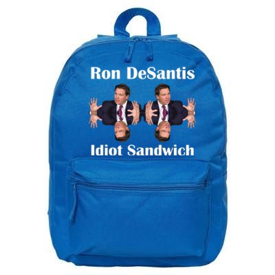 Ron Desantis Idiot Sandwich Florida Governor 16 in Basic Backpack