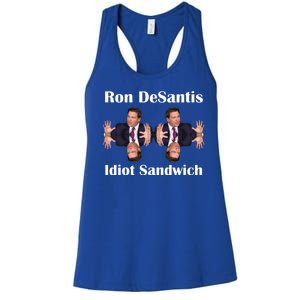 Ron Desantis Idiot Sandwich Florida Governor Women's Racerback Tank