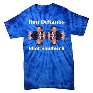 Ron Desantis Idiot Sandwich Florida Governor Tie-Dye T-Shirt