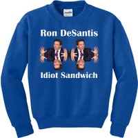 Ron Desantis Idiot Sandwich Florida Governor Kids Sweatshirt