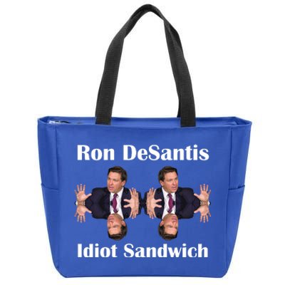 Ron Desantis Idiot Sandwich Florida Governor Zip Tote Bag