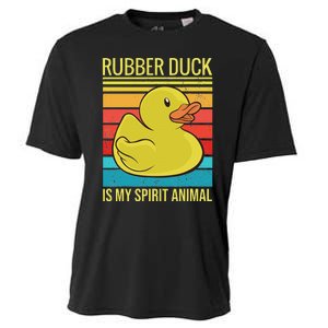 Rubber Duck Is My Spirit Animal I Duck Lover Cooling Performance Crew T-Shirt