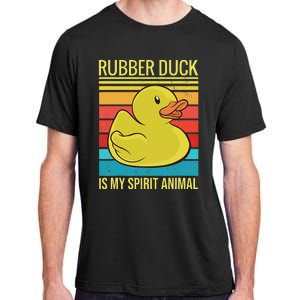 Rubber Duck Is My Spirit Animal I Duck Lover Adult ChromaSoft Performance T-Shirt