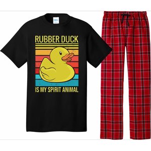 Rubber Duck Is My Spirit Animal I Duck Lover Pajama Set