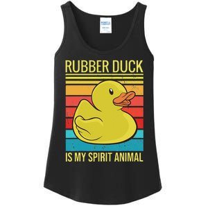 Rubber Duck Is My Spirit Animal I Duck Lover Ladies Essential Tank