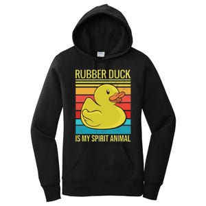 Rubber Duck Is My Spirit Animal I Duck Lover Women's Pullover Hoodie