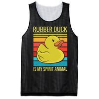 Rubber Duck Is My Spirit Animal I Duck Lover Mesh Reversible Basketball Jersey Tank