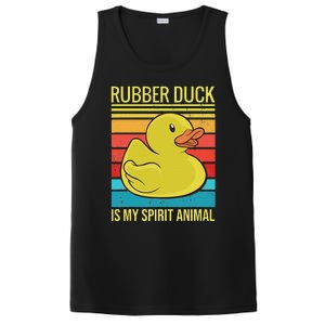 Rubber Duck Is My Spirit Animal I Duck Lover PosiCharge Competitor Tank