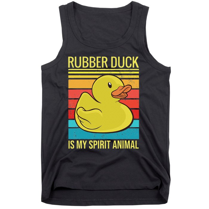 Rubber Duck Is My Spirit Animal I Duck Lover Tank Top