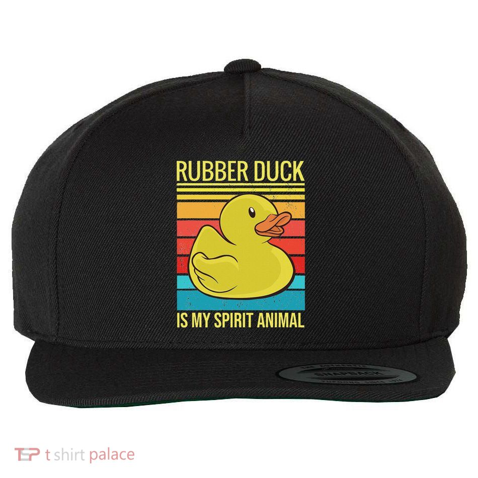Rubber Duck Is My Spirit Animal I Duck Lover Wool Snapback Cap