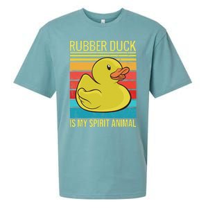 Rubber Duck Is My Spirit Animal I Duck Lover Sueded Cloud Jersey T-Shirt