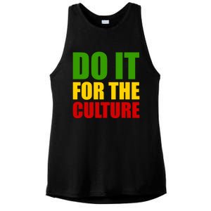 Rasta Do It For The Culture Jamaican Rastafarian Gift Ladies PosiCharge Tri-Blend Wicking Tank