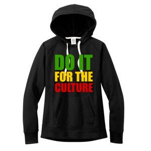 Rasta Do It For The Culture Jamaican Rastafarian Gift Women's Fleece Hoodie