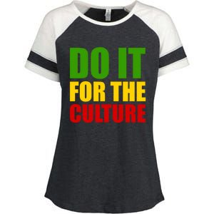 Rasta Do It For The Culture Jamaican Rastafarian Gift Enza Ladies Jersey Colorblock Tee