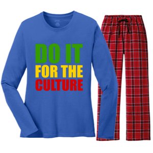 Rasta Do It For The Culture Jamaican Rastafarian Gift Women's Long Sleeve Flannel Pajama Set 