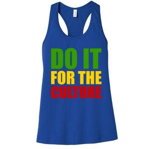 Rasta Do It For The Culture Jamaican Rastafarian Gift Women's Racerback Tank