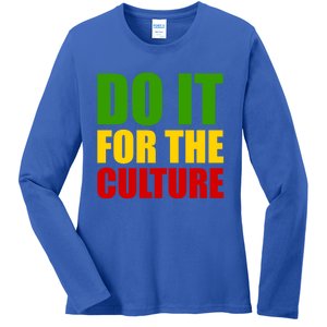 Rasta Do It For The Culture Jamaican Rastafarian Gift Ladies Long Sleeve Shirt