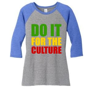 Rasta Do It For The Culture Jamaican Rastafarian Gift Women's Tri-Blend 3/4-Sleeve Raglan Shirt