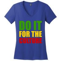 Rasta Do It For The Culture Jamaican Rastafarian Gift Women's V-Neck T-Shirt