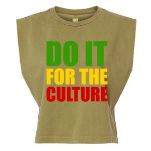 Rasta Do It For The Culture Jamaican Rastafarian Gift Garment-Dyed Women's Muscle Tee