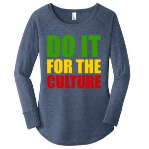 Rasta Do It For The Culture Jamaican Rastafarian Gift Women's Perfect Tri Tunic Long Sleeve Shirt