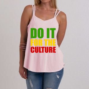 Rasta Do It For The Culture Jamaican Rastafarian Gift Women's Strappy Tank