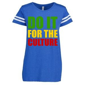 Rasta Do It For The Culture Jamaican Rastafarian Gift Enza Ladies Jersey Football T-Shirt