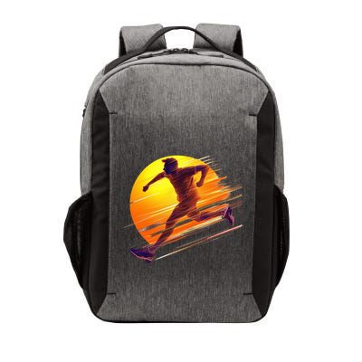 Running Dad In The Sunset Endless Trails And Golden Skies Great Gift Vector Backpack