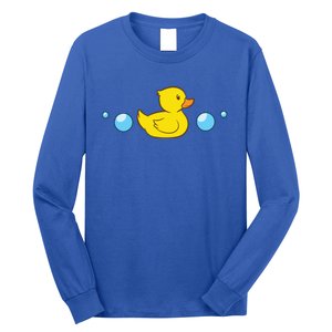 Rubber Duck In Water Love Rubber Ducks Gift Long Sleeve Shirt