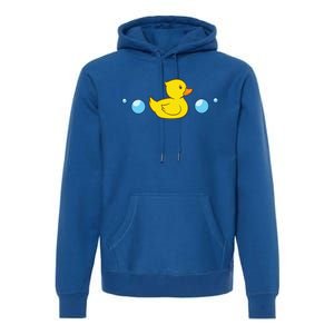 Rubber Duck In Water Love Rubber Ducks Gift Premium Hoodie