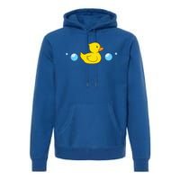 Rubber Duck In Water Love Rubber Ducks Gift Premium Hoodie