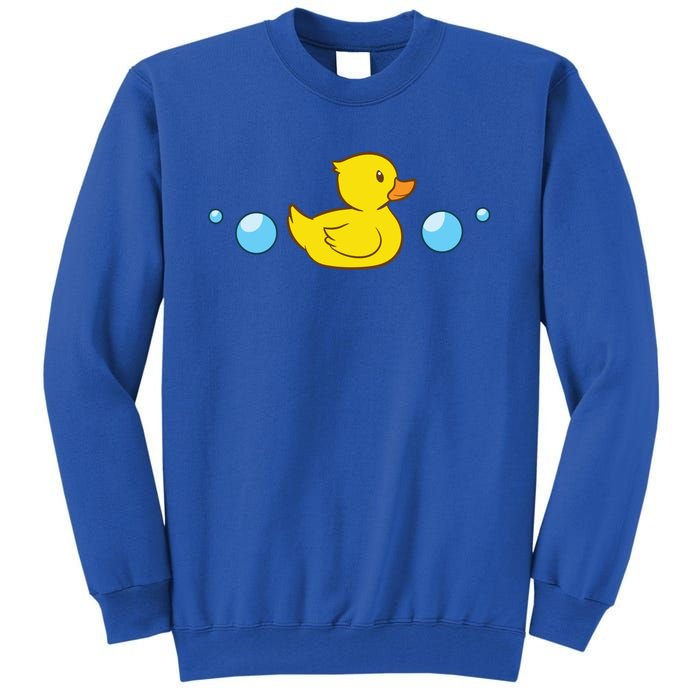 Rubber Duck In Water Love Rubber Ducks Gift Tall Sweatshirt